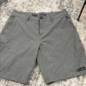 Pelagic Gray Flat Front Men's Shorts